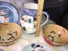 Snowman dishes bowls plates jug (smd6) — photo 8