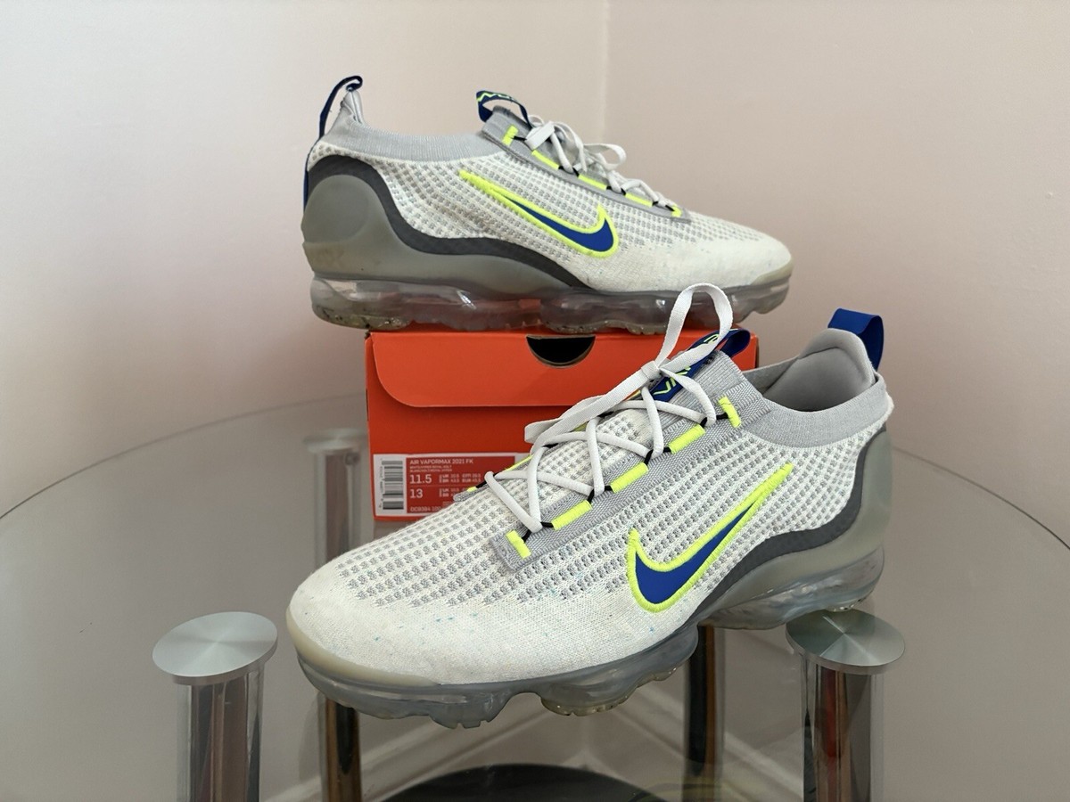 Nike Air Vapormax 2021 FK White / Volt / Hyper Royal DC9394  display picture 2