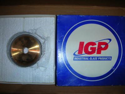 Diamond Form Glass Grinding Polishing Wheel IGP TPE-100-1855 19.05 mm Bore NOS!