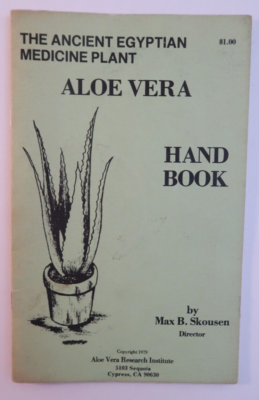 The Ancient Egyptian Medicine Plant Aloe Vera Hand Book Max