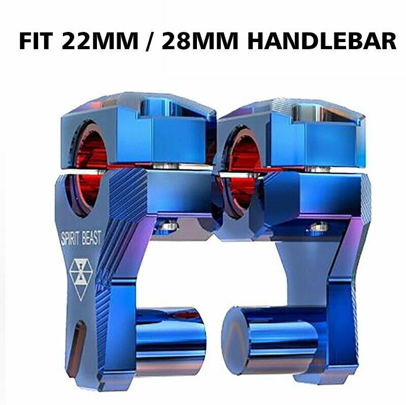 7/8" 1 1/8" 22/28MM Motorcycle Handlebar Riser for Honda Suzuki Yamaha Kawasaki - Image 4 of 4