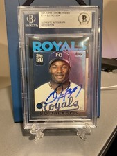 Bo Jackson Signed 2001 Topps Chrome  - 1986 Topps Traded Reprint BGS BECKETT