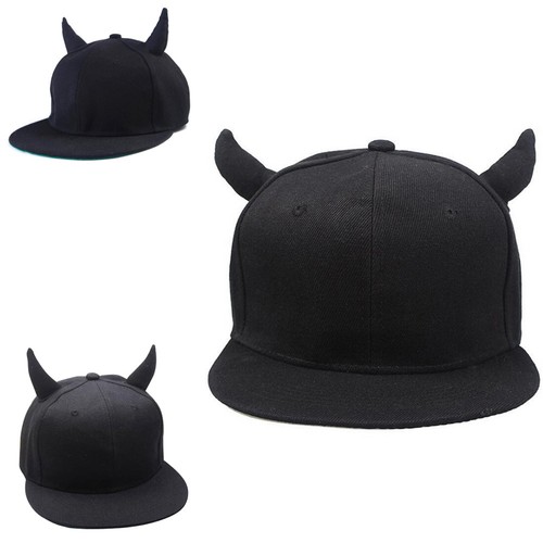 Men Women Snapback Adjustable Baseball Cap Hip Hop Hat Black Devil ...