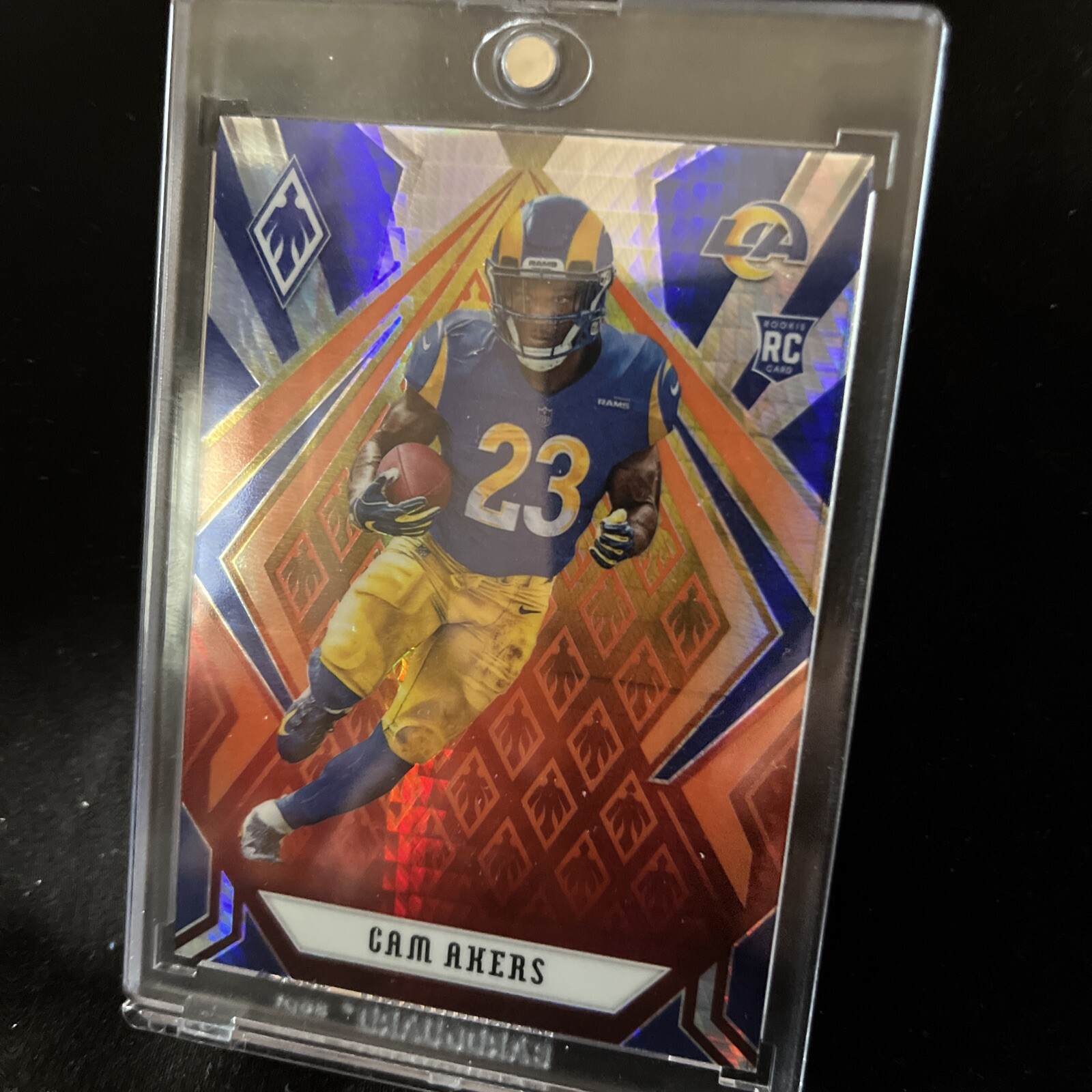 2020 Panini Phoenix - Rookies Fire Burst #124 Cam Akers (RC)