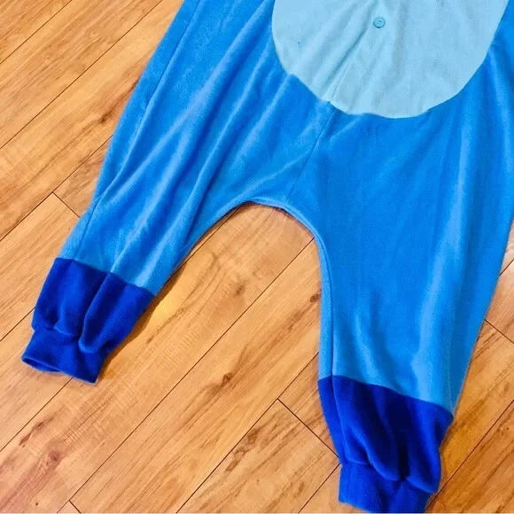 Lilo Stitch Una Pieza Mujer Talla Única Disfraz Mono Azul Polar Mameluco Grande Foto 4 de 4