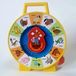 farm animal pull string toy