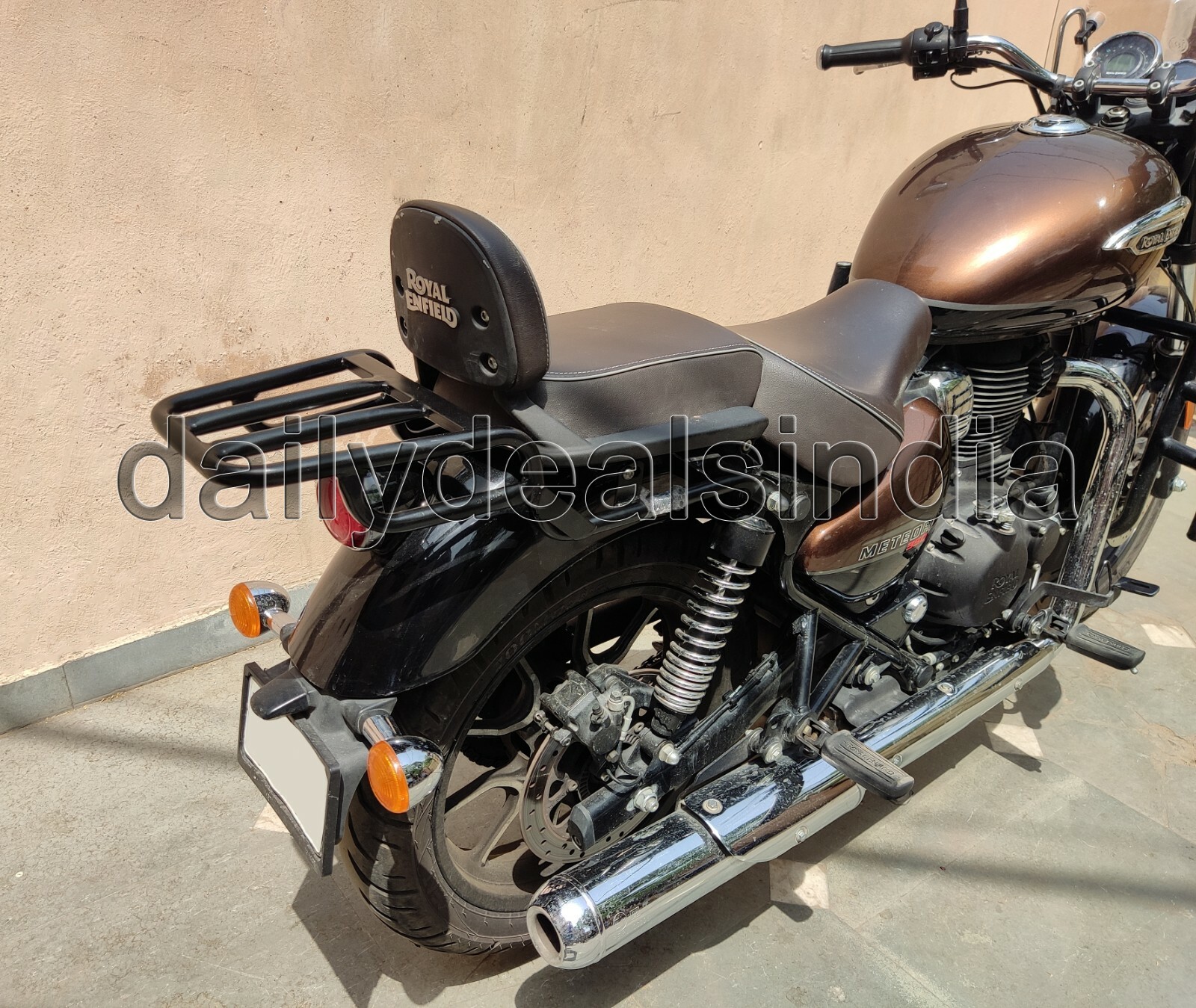 Royal Enfield Meteor 350cc "REAR CARRIER LUGGAGE RACK, MATT BLACK" eBay