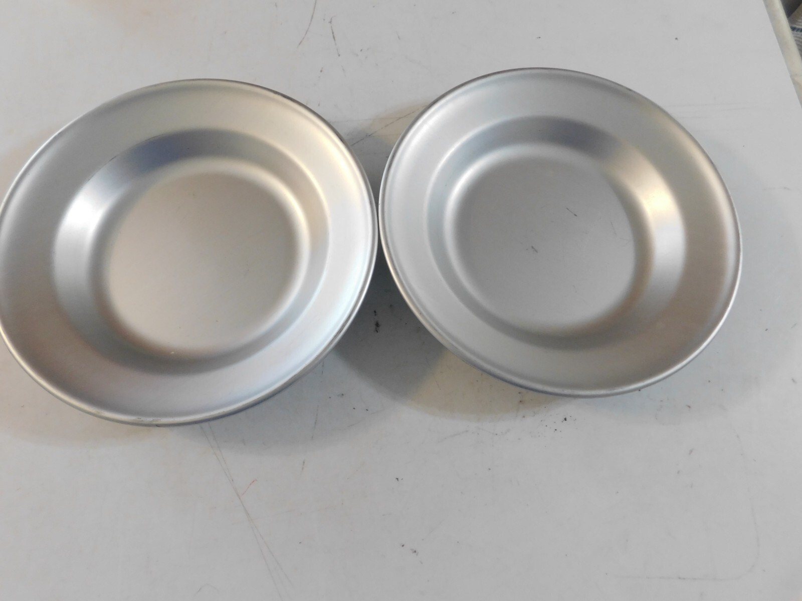 1940s US Mirro Military Mess Hall Field Soup Bowl Set of 2 No Dents Rare Vintage