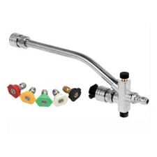 Dual Connector Snow Foam Spray Gun 1/4 Quick Connect Foam Lance Nozzle