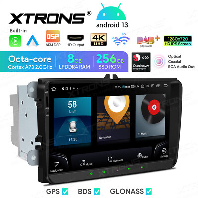 Android 13 8-Core 256GB Android Car GPS Radio Stereo WiFi For VW Jetta