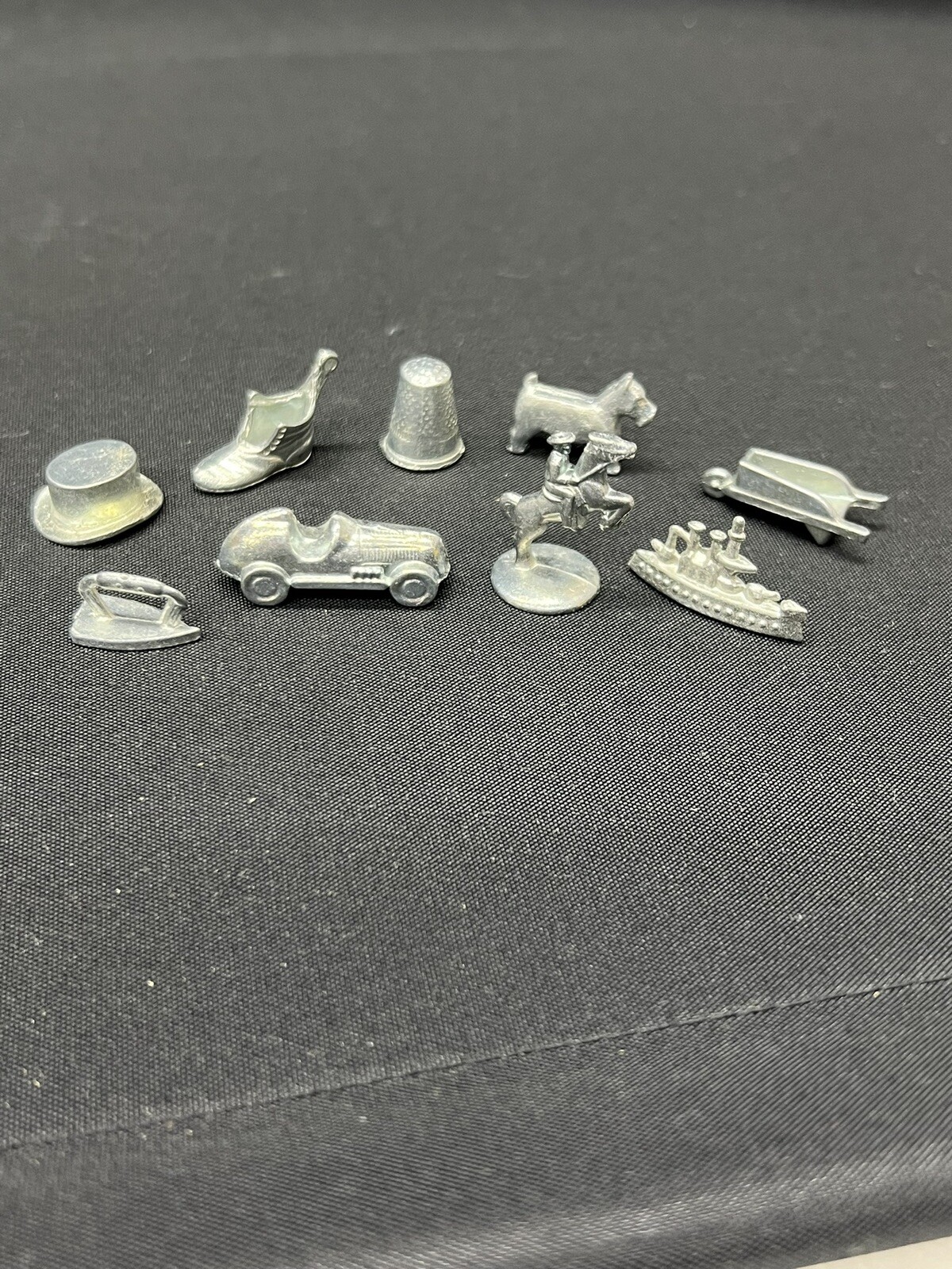 Original Vintage Monopoly Metal Game Pieces Replacement Tokens Lot of