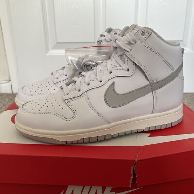  Nike Dunk High (W) White Grey Fog Sail UK6 DD1869-111   Brandneu 