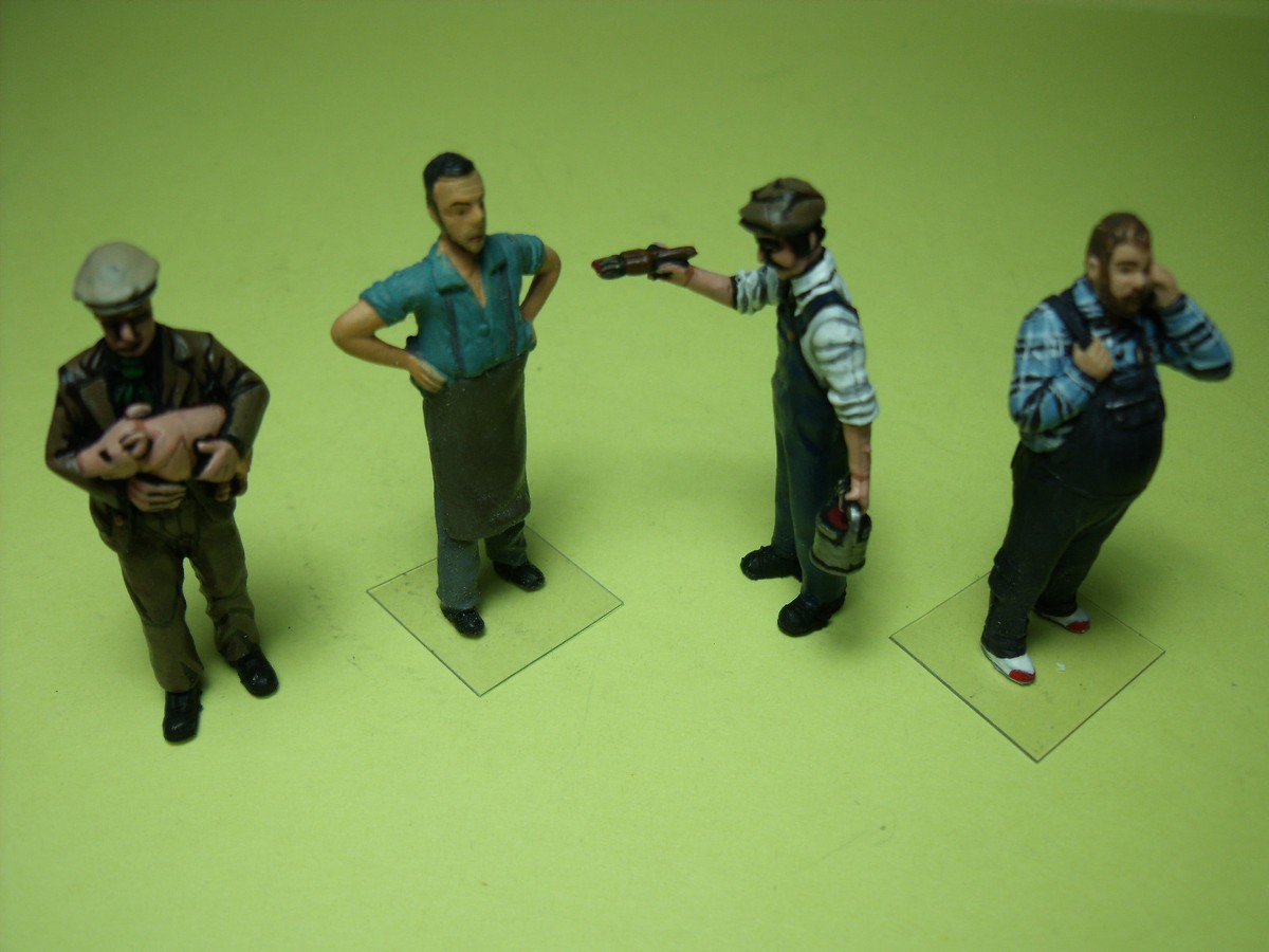 Lot De 4 Figurines Touristes 1/43 VROOM Set 233 - À Peindre (Unpainted) - Occasion