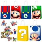 Super Mario Geschenktüte Geburtstags Mitgebsel Papier Tüte Mario Party Deko