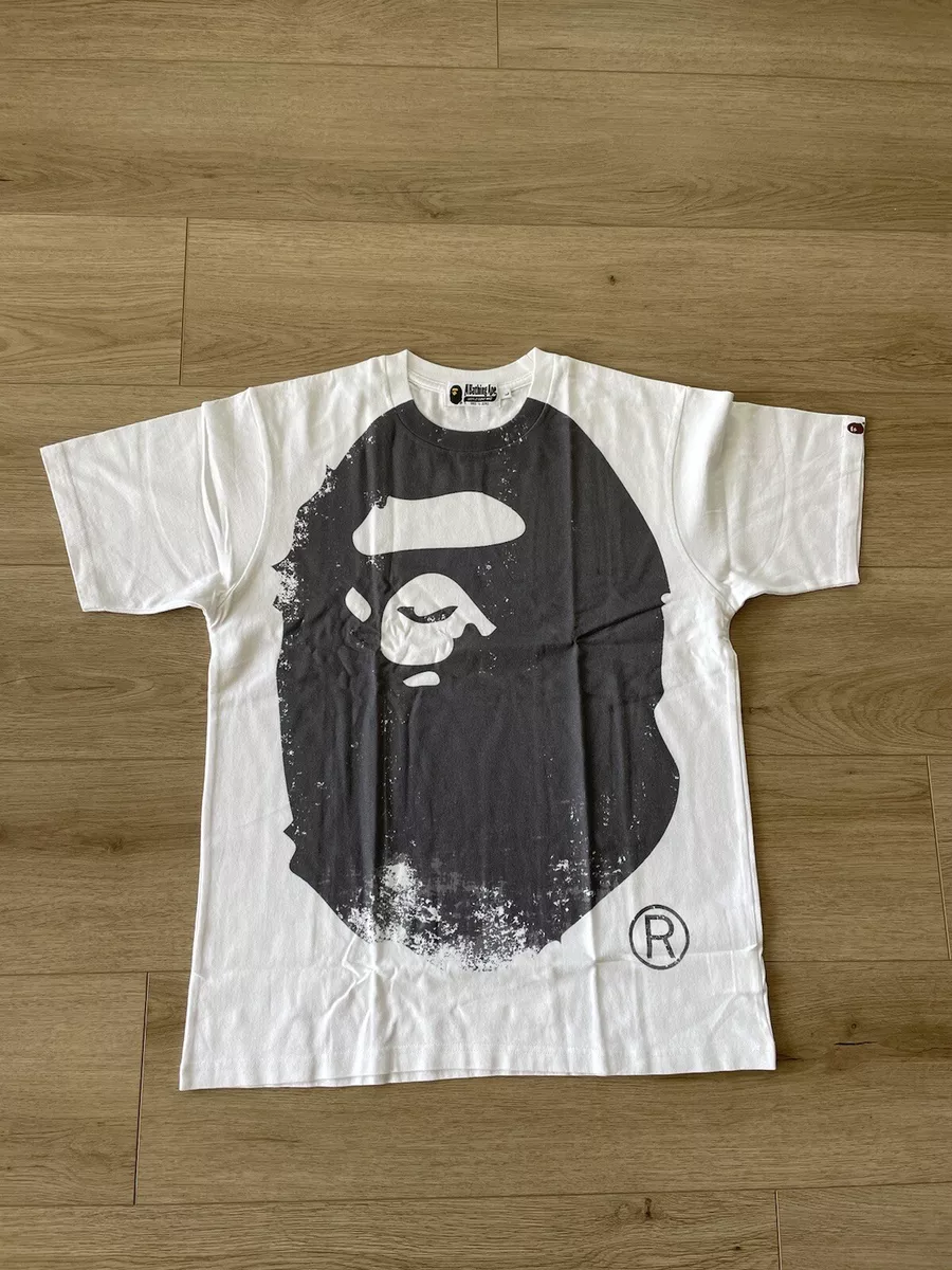 BAPE Storm Big Ape Head Tee White/Black