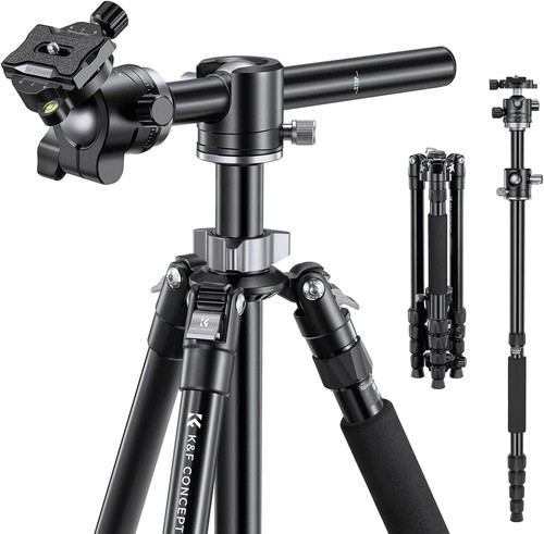 K&F Concept 170cm Kamera-Stativ Einbeinstativ 360° Metall-Kugelkopf Reisestativ - Bild 2 von 51