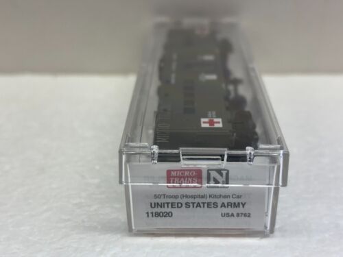 N Scale Micro Trains MTL 118020 US Army USA 8762 Troop Kitchen - Picture 3 of 4