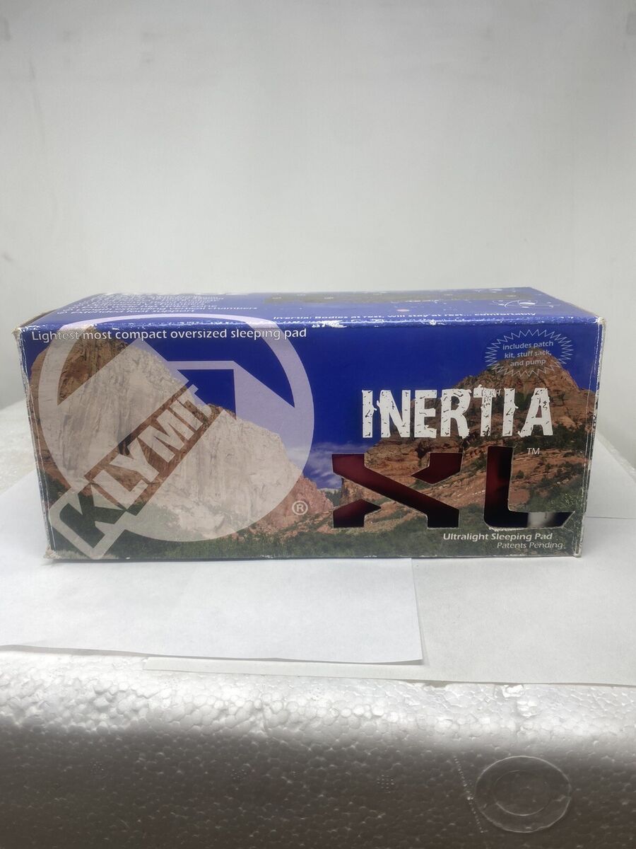 Klymit Inertia XL Polyester Air Pad - Black - New Klymit Inertia XL Polyester Air Pad - Black - New