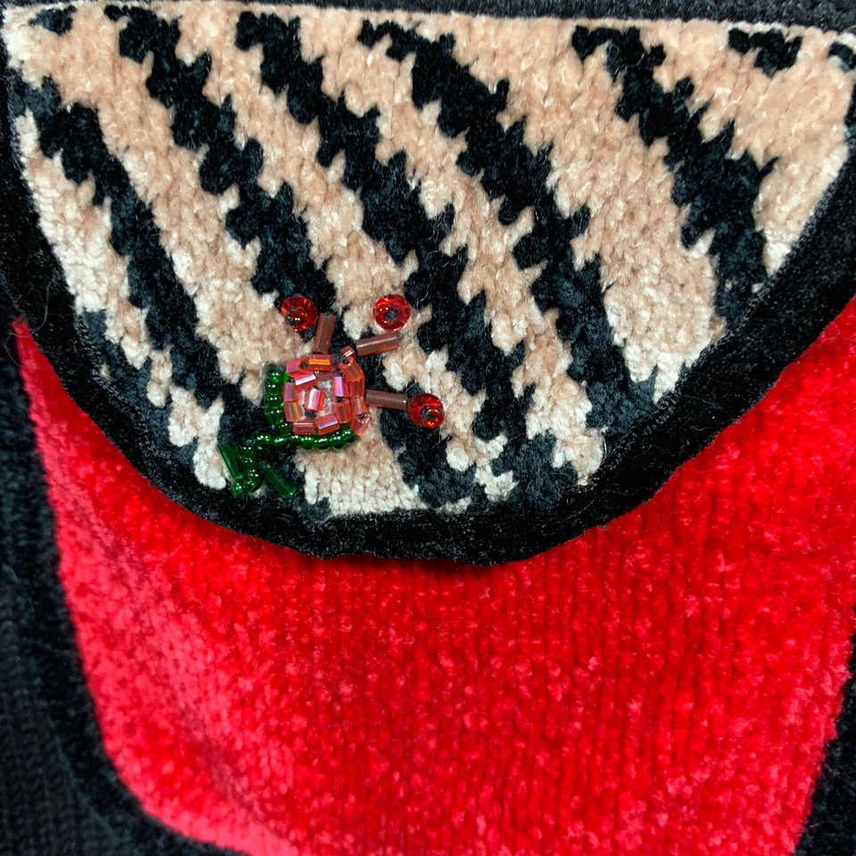 Cárdigan JACK B Quick Mujer Embellecido Floral Negro Estampado Animal Pequeño Foto 3 de 4