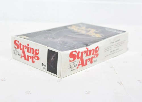 70s Vintage Owl String Art Kit, New Sealed Craft Kit, Metallic String Craft - Picture 4 of 4