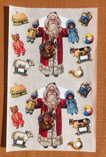 Gifted Line John Grossman Stickers Victorian Christmas Santa VTG 1996 - 1 Sheet