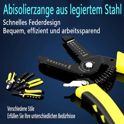 Mehrzweck-Abisolierzange für Elektriker, Crimpzange Multifunctional 7'' 8'' Zoll