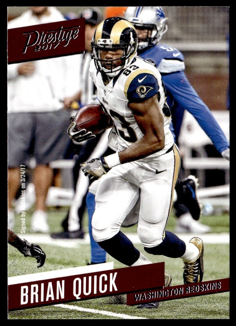 2017 Panini Prestige Brian Quick Washington Redskins #83