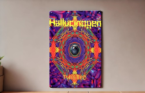 Hallucinogen Twisted Psychedelic Goa Trance Music Metal Poster - Sign - 20x30cm - Picture 4 of 5