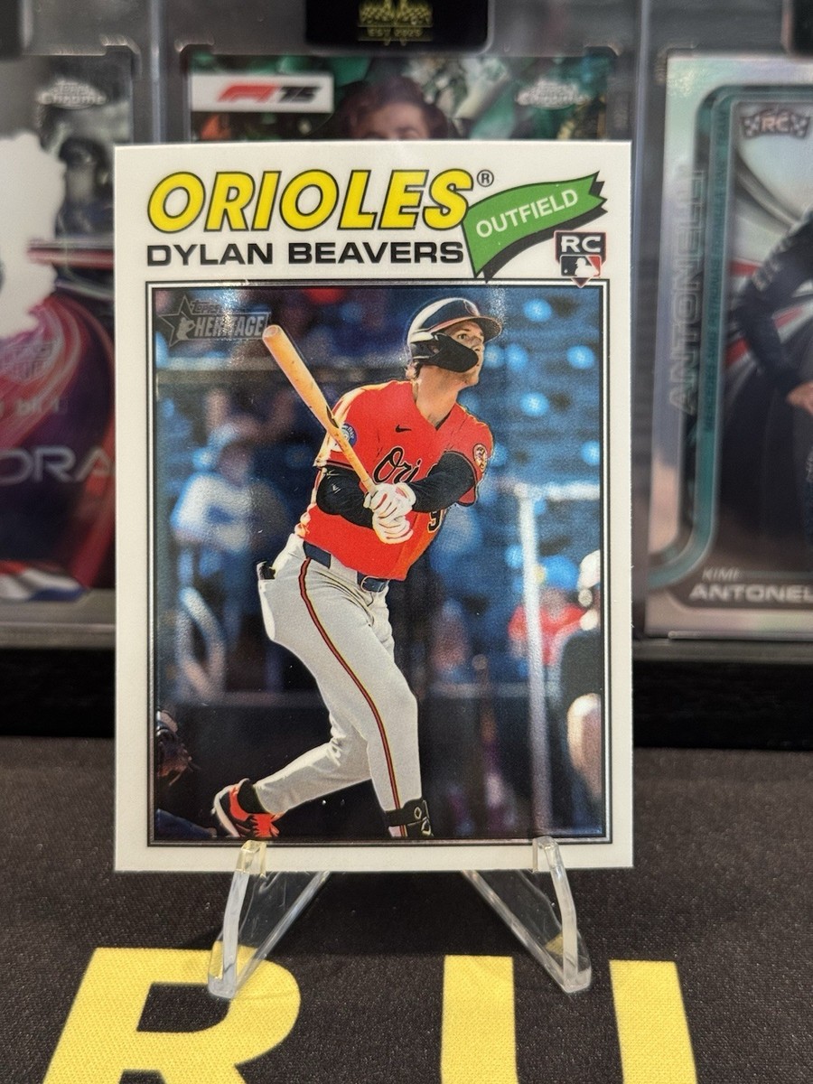 2026 Topps Heritage Chrome Dylan Beavers RC Baltimore Orioles #48