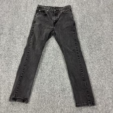 Levis 510 Jeans Mens 30x30 Black Charcoal Wash Slim Skinny Stretch Denim Pants