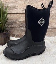 Muck Boots Hale Kid Sz 4 Waterproof Neoprene Black Slip On Rubber Waterproof Mud