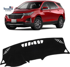 Cache tableau de bord noir pour Chevrolet Equinox 2018-2023 2024 (sans HUD) (L, LS, LT, 