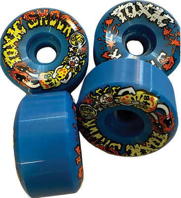 TOXIC SUPERTHANE TOXIC SHOCK 56MM 104A BLUE WHEELS SET | eBay
