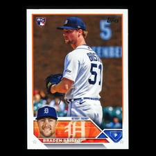 Braden Bristo RC 2023 Topps Update Rookie Tigers