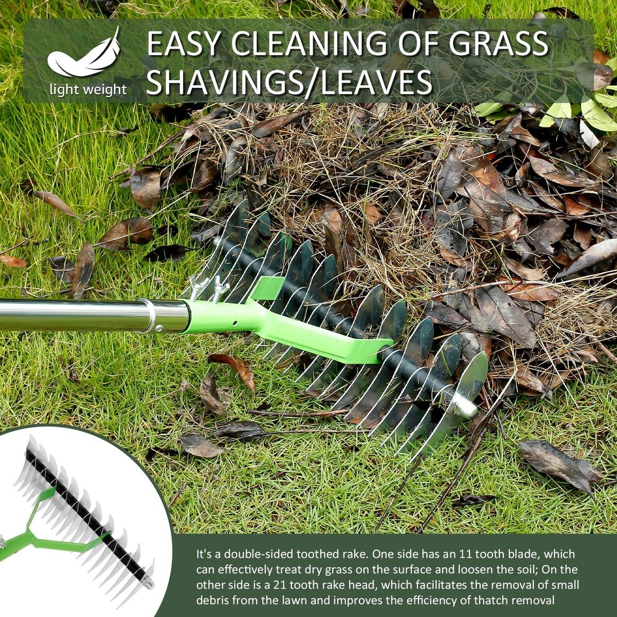 27 teeth plastic rake with handle hunter - leonard s.... Level Head Rake A.M. Leonard Straight Rake With Ash Handle - 16.5 Inch ...