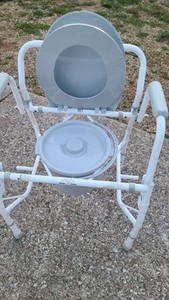 Steel Drop-Arm Commode G1-301DX1 Toilet By Guardian