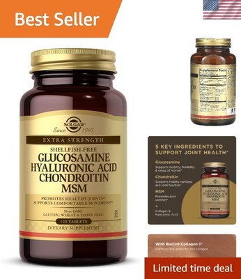 120 Gluten Free Tablets - Glucosamine & MSM for Enhanced Mobility & Flexibility