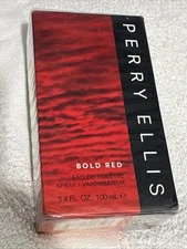 Bold Red by Perry Ellis 3.4 oz EDT Cologne for Men New In Box