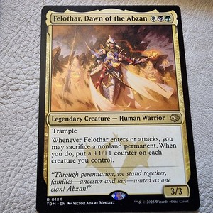 Beginner Commander Magic Deck Fun -  *Felothar, Dawn of the Abzan COLORS Safety*