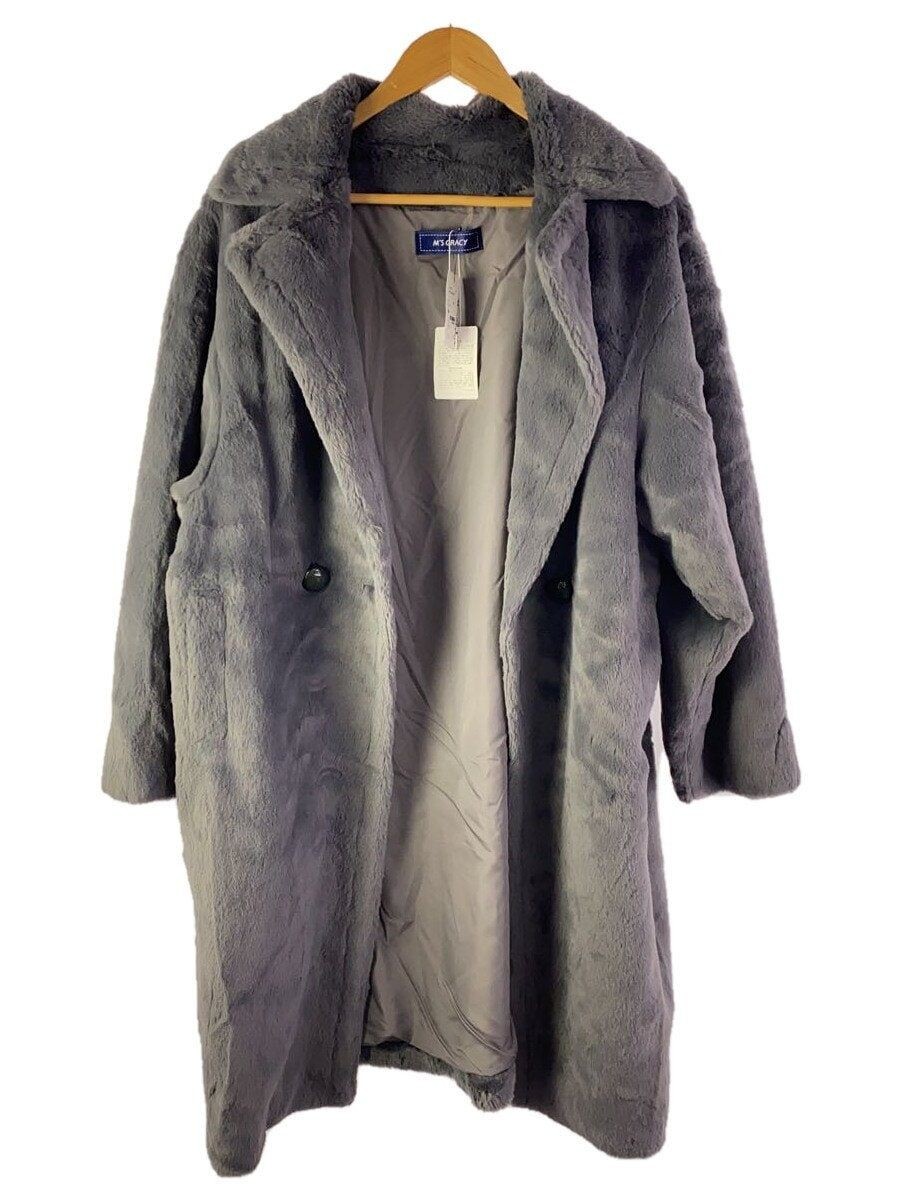 ALTRA M'S GRACY altro cappotto 38 pelliccia sintetica grigio tinta unita 396513