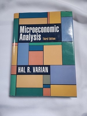 Microeconomic Analysis - Hardcover, by Varian Hal R. - Good Third Edition