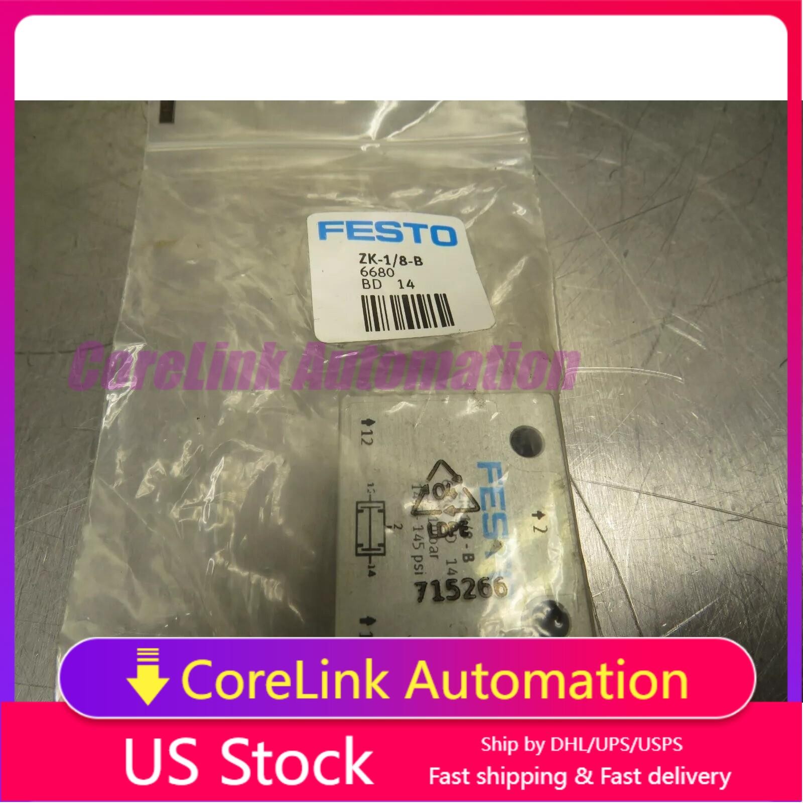 New Festo 6680 ZK-1/8-B AND gate