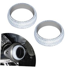 2PCS Car Exhaust Manifold Gasket, Exhaust Flange Gasket, ID 48mm Graphite
