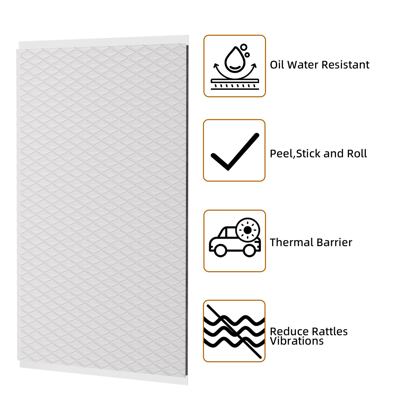 Car Sound Deadening Material: 2mm 36 sqft Sound Deadening Material