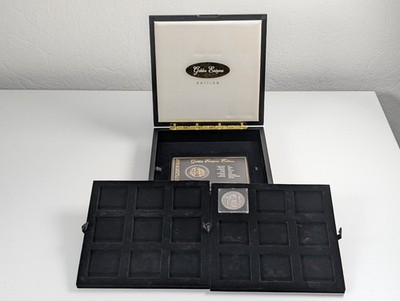 Kassette / Box für 18 x 1 Unze Silber Unzen Golden Enigma / 18 Münzen in Quadrum