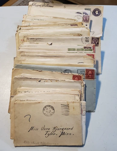 VTG 1925-43 PERSONAL HANDWRITTEN LETTERS/CORRESPONDENCE LOT OF 104 PCS   TO VERA