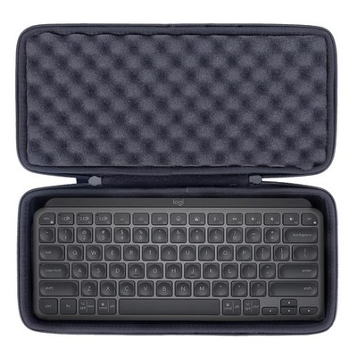 co2CREA Aufbewahrung Tragetasche Reise Hartschale für Logitech MX Tasten Mini minimalistisches Kabel