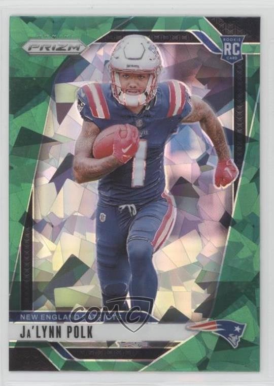 2024 Panini Prizm Rookies Green Ice Prizm Ja'Lynn Polk #339 Rookie RC