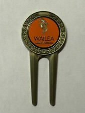 Wailea Golf Club Divot Tool  1" Coin Golf Marker - Maui, Hawaii - A Beauty 