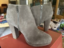 Stiefeletten Buffalo London - Leder Ankle Boots Wildleder beige/ Sand Gr. 40